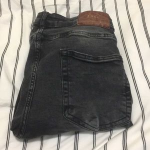 Zara Men’s Gray/Black Distressed Jeans Size 32